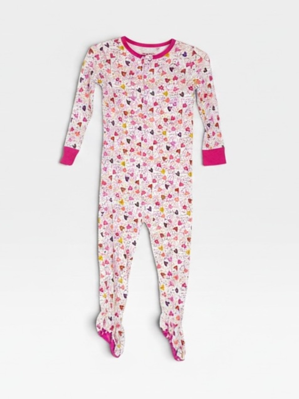 Magnetic Me Heart Print Modal Footie Pajamas 18-24M Magnetic Sleeper